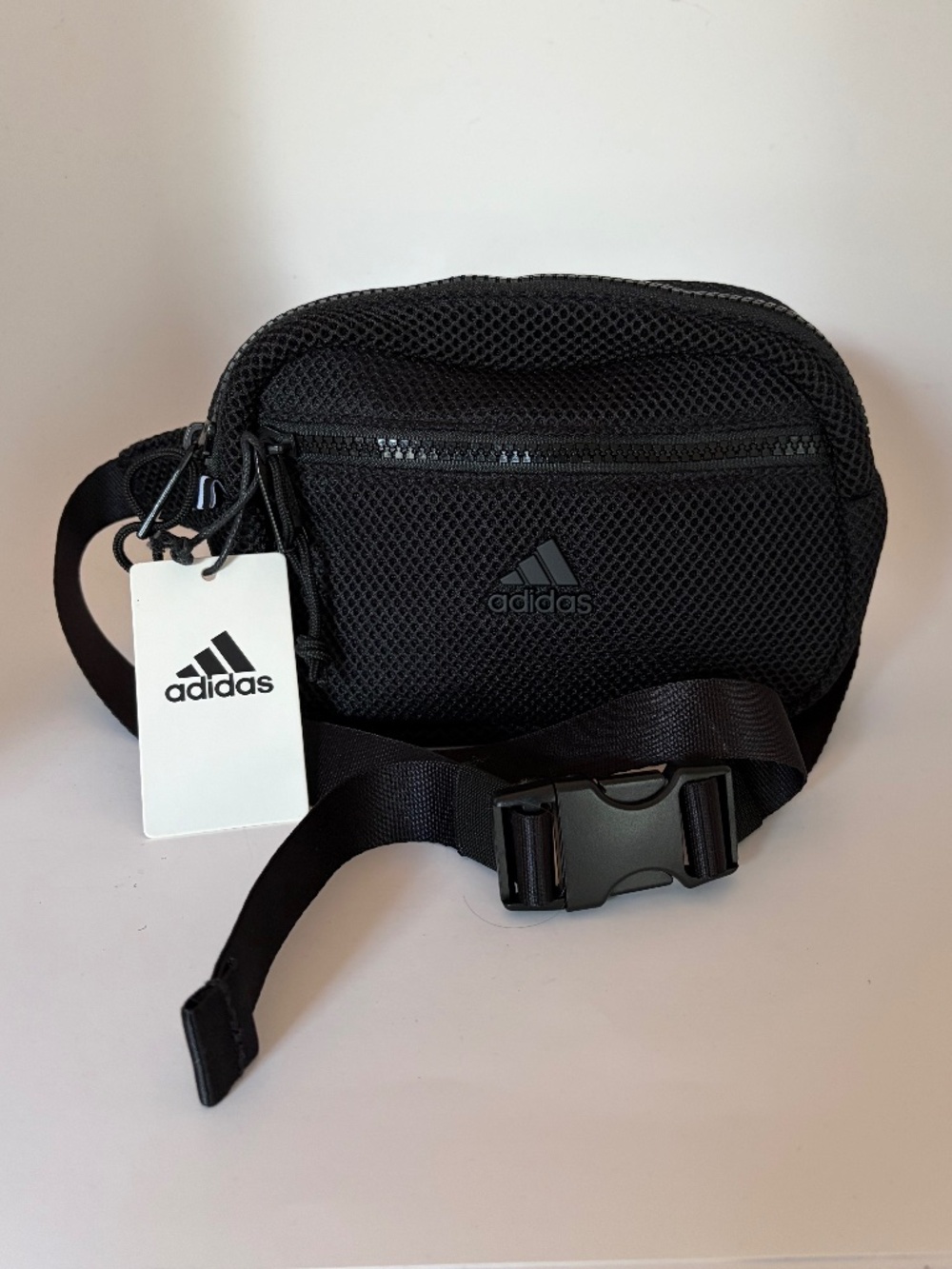 Adidas Air Mesh Waist Pack in Black for Men & Women athletes (NWT)